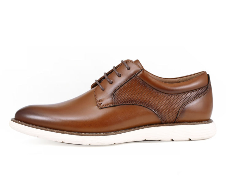 Amali Alec cognac oxford shoes side