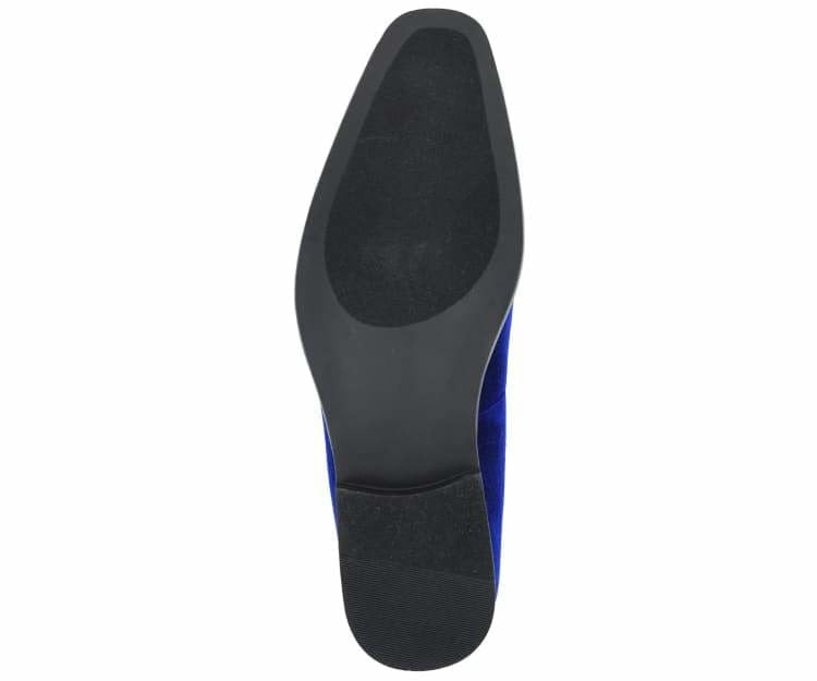 
                      
                        Amali Aller blue velvet loafers sole
                      
                    