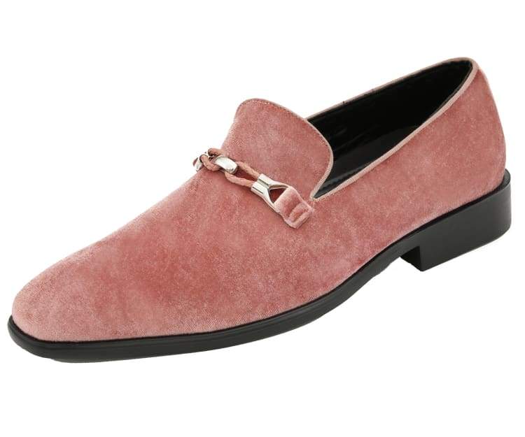 Amali Aller rose gold loafers main