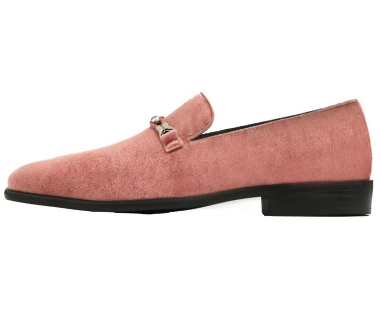 Amali Aller rose gold loafers side