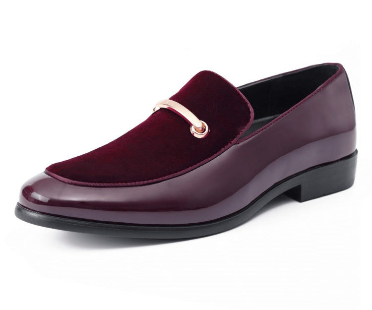 Amali Andrew burgundy loafers main