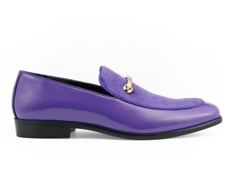 Amali Andrew lavender mens loafers side