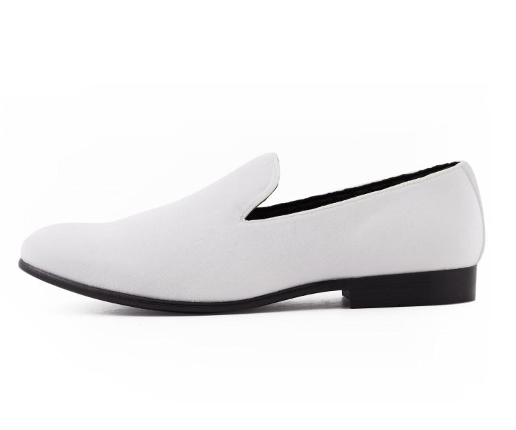 Amali Aries all white loafers side