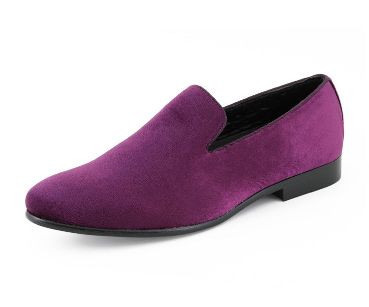 Amali Aries dark purple loafers main