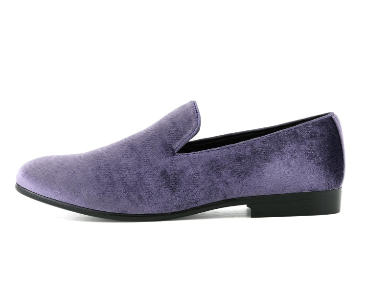 Amali Aries lavender loafers side