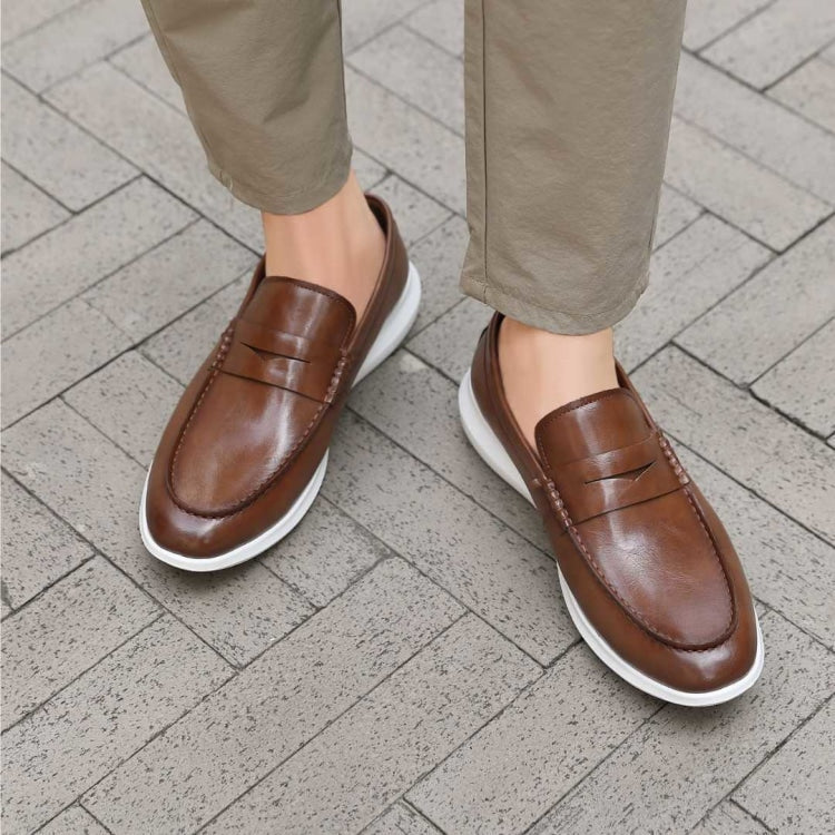 Amali Arvin cognac penny loafers life