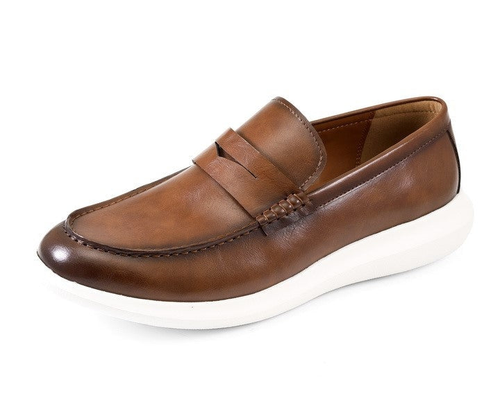 Amali Arvin cognac penny loafers main