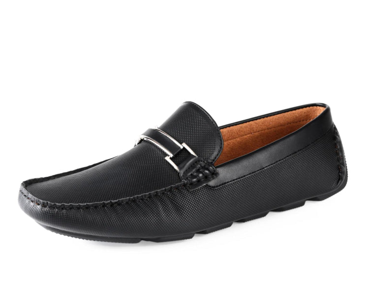 Amali Briggs black bit driving loafers main