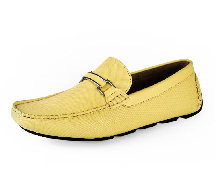 Amali Briggs yellow bit driving loafers main