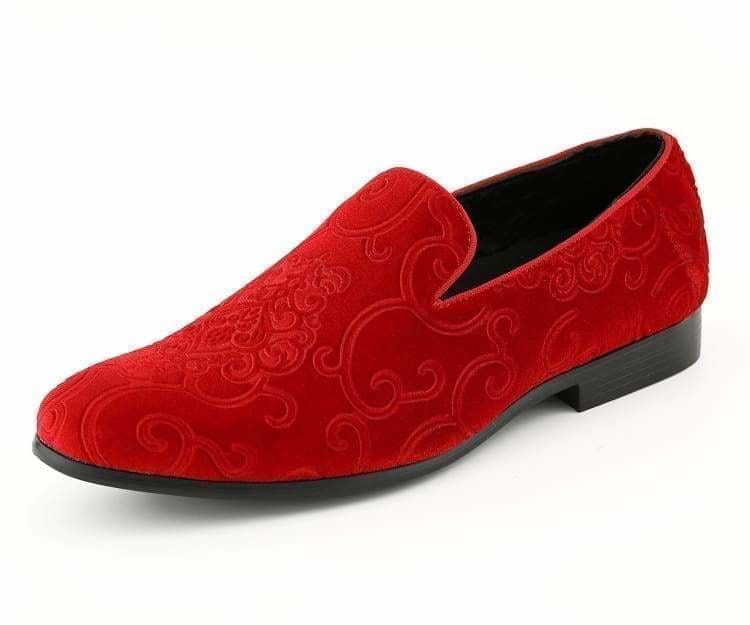 Amali Bryant red tuxedo shoes main