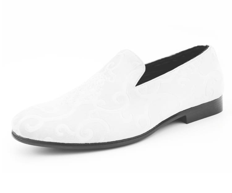 Amali Bryant white tuxedo shoes main