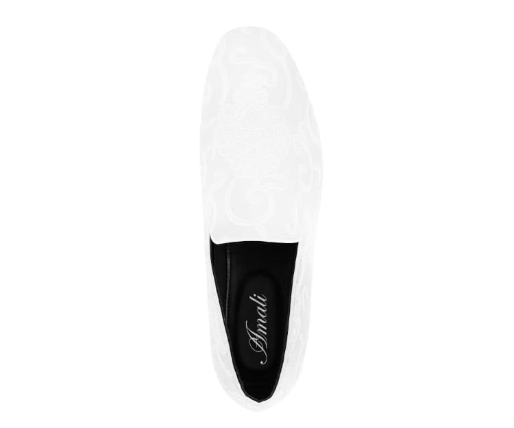 Amali Bryant white tuxedo shoes top