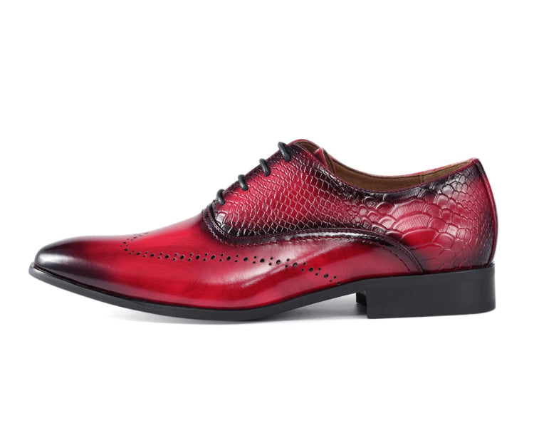 Amali Burke red oxford shoes side