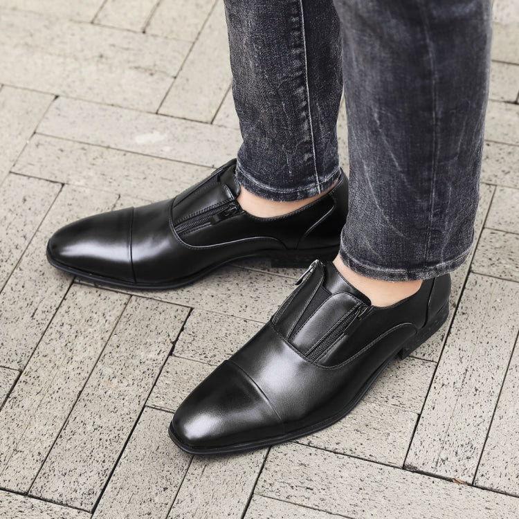 Amali Calum black cap toe loafers life