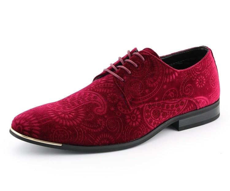 Amali Chadwick burgundy derby shoes main