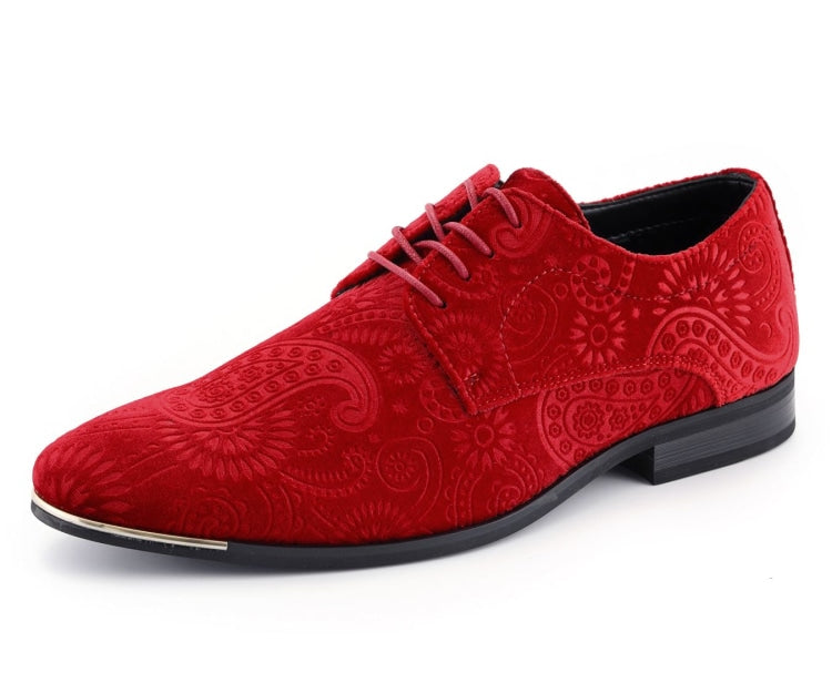 Amali Chadwick red derby shoes main