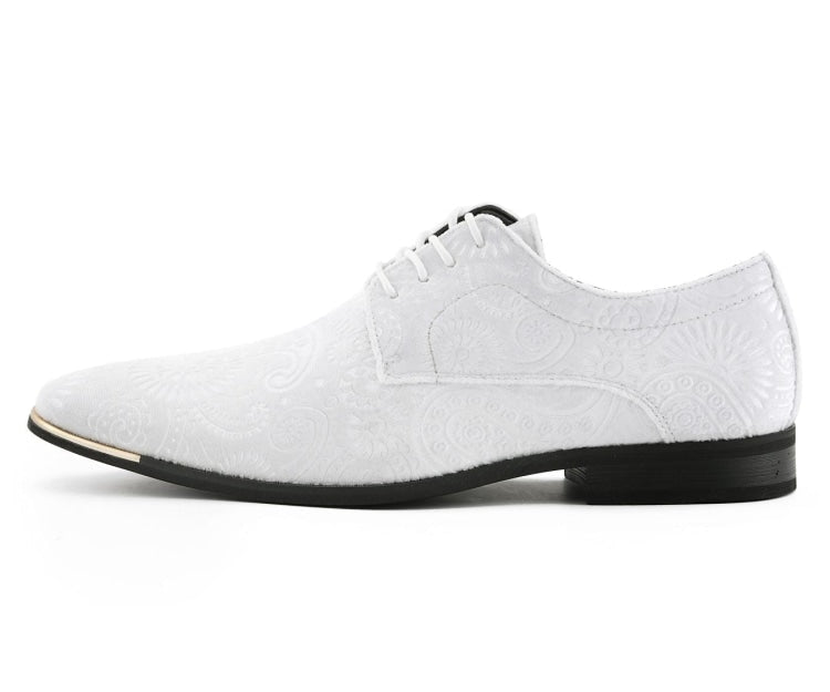 Amali Chadwick white derby shoes side