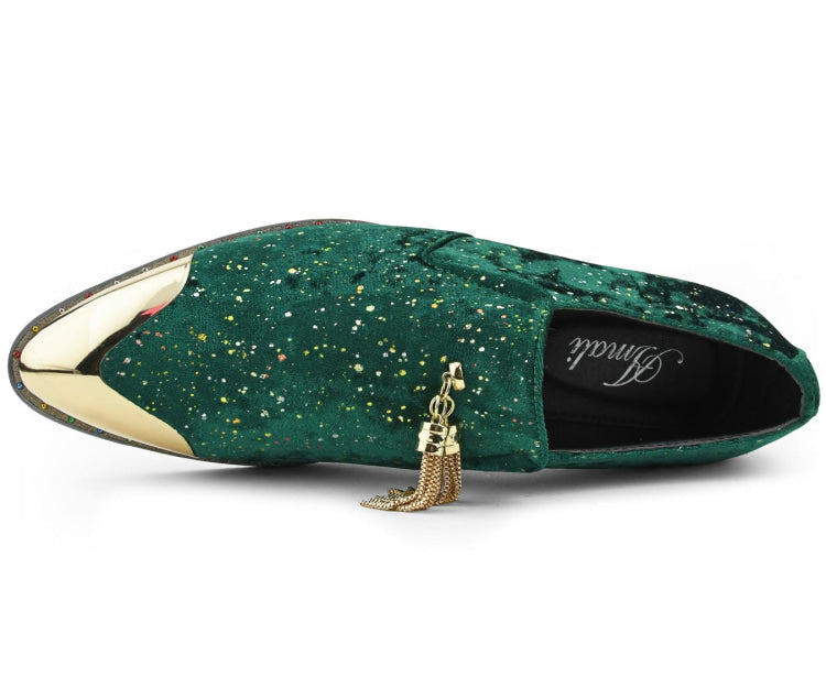 
                      
                        Amali Chaz green fashion loafers top
                      
                    