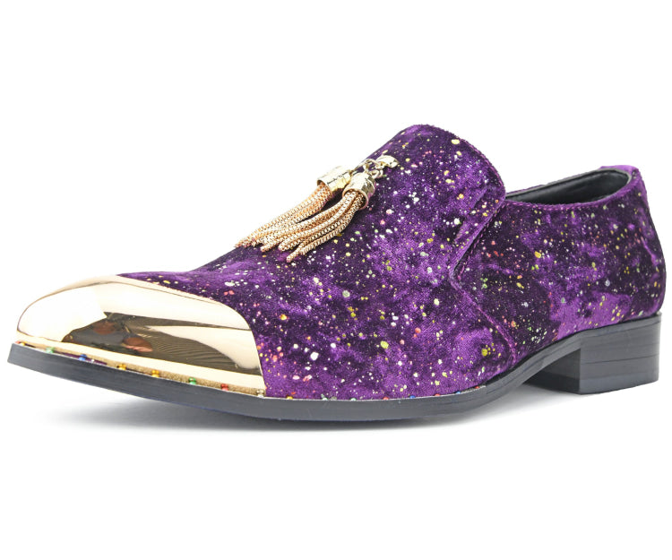 Amali Chaz purple fashion loafers main