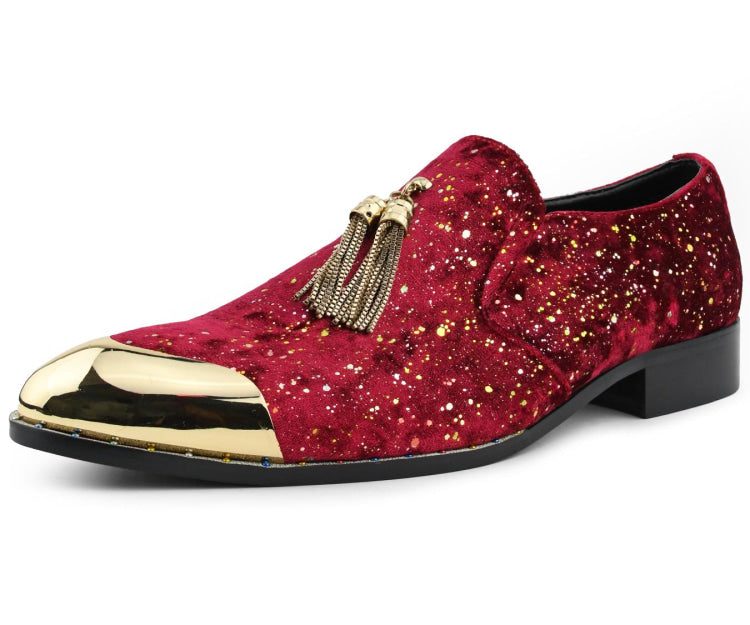 Amali Chaz red fashion loafers main