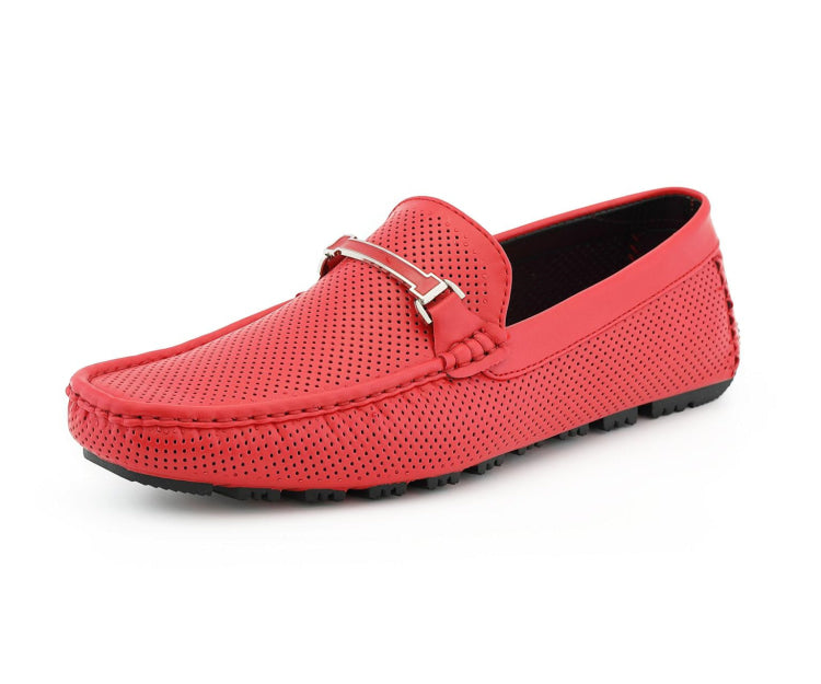 Amali Cola red driving loafers main