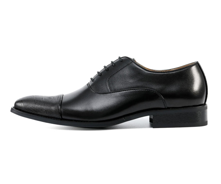 Amali Conrad black oxfords side