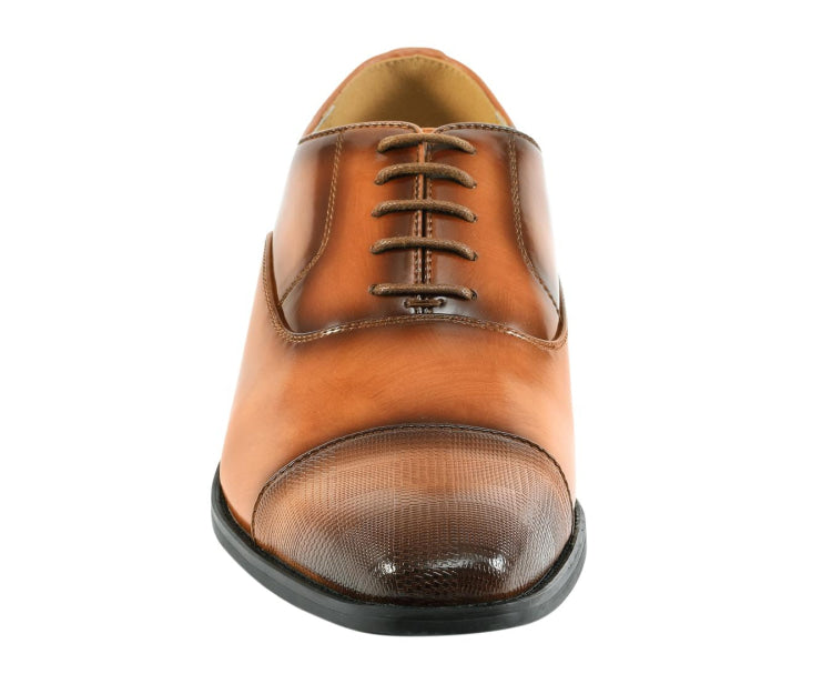 
                      
                        Amali Conrad tan oxfords front
                      
                    