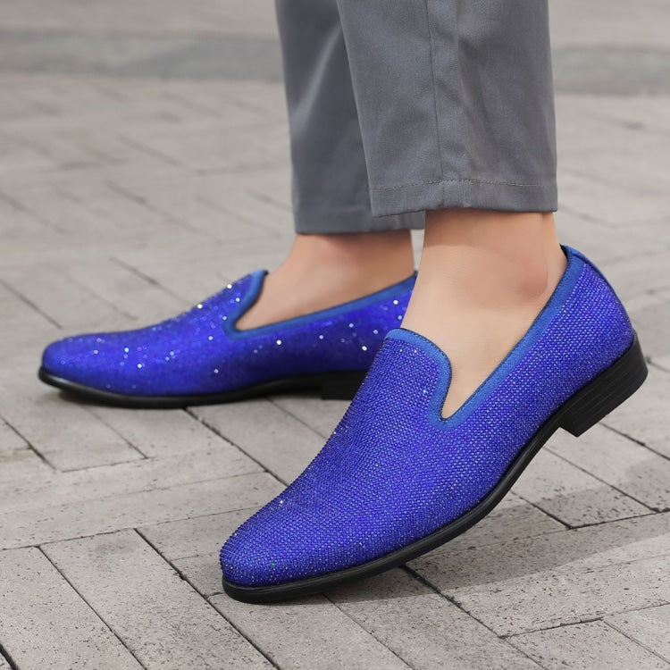 Amali Dazzle blue sparkly loafers life