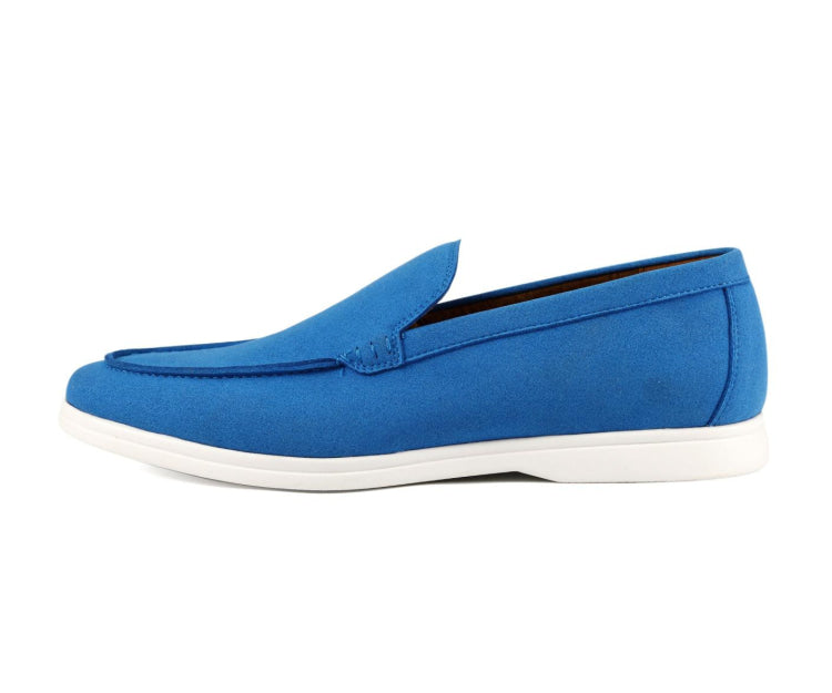 Amali Deniz blue loafers side