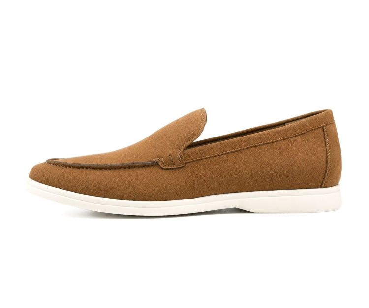 Amali Deniz cognac loafers side