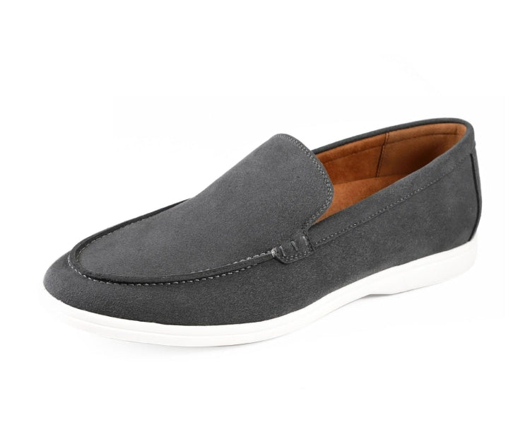 Amali Deniz grey loafers main