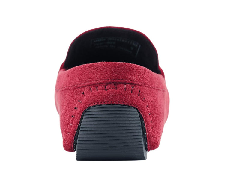 
                      
                        Amali Dyer red driving shoes back
                      
                    