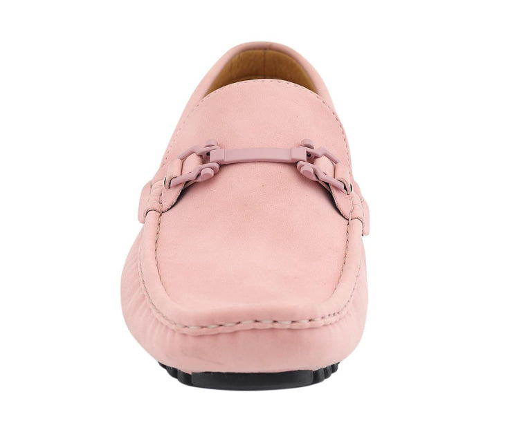 
                      
                        Amali Dysion light pink loafers front
                      
                    