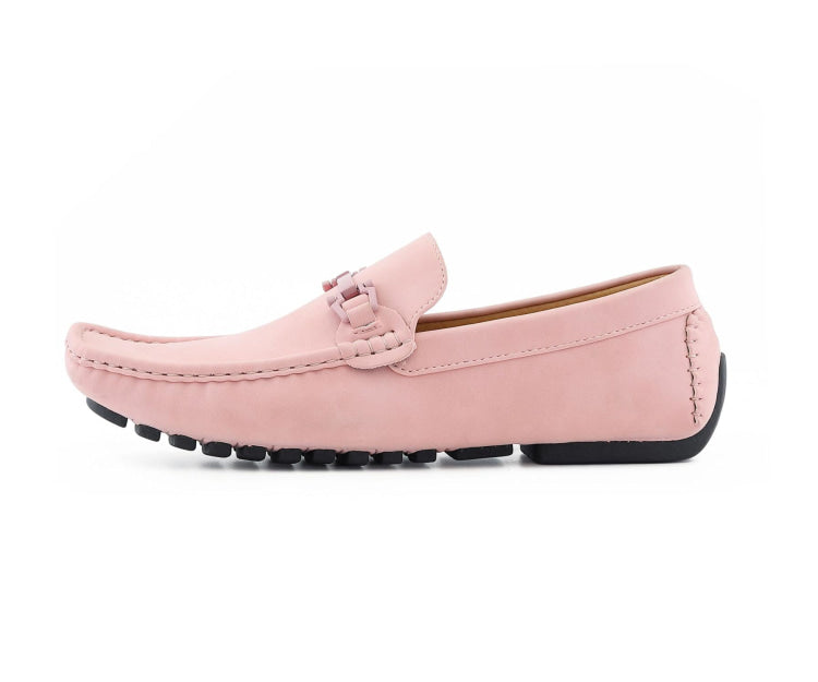 
                      
                        Amali Dysion light pink loafers side
                      
                    