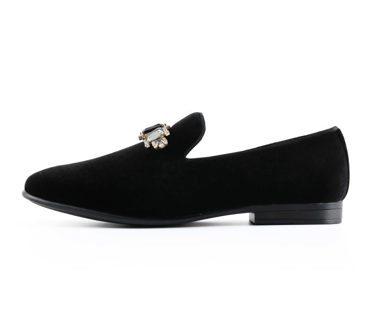 Amali Fabio black loafers side