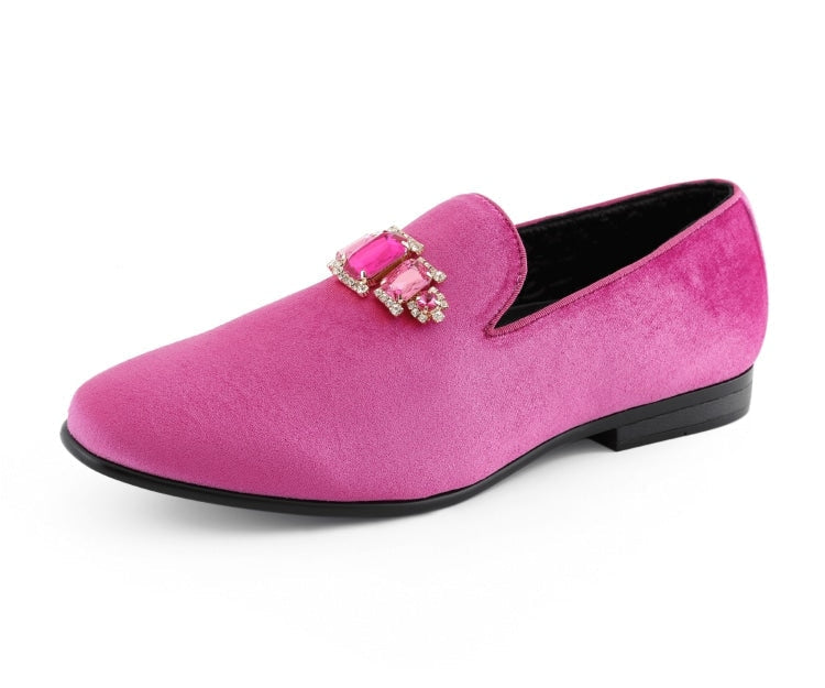 Amali Fabio fuchsia loafers main