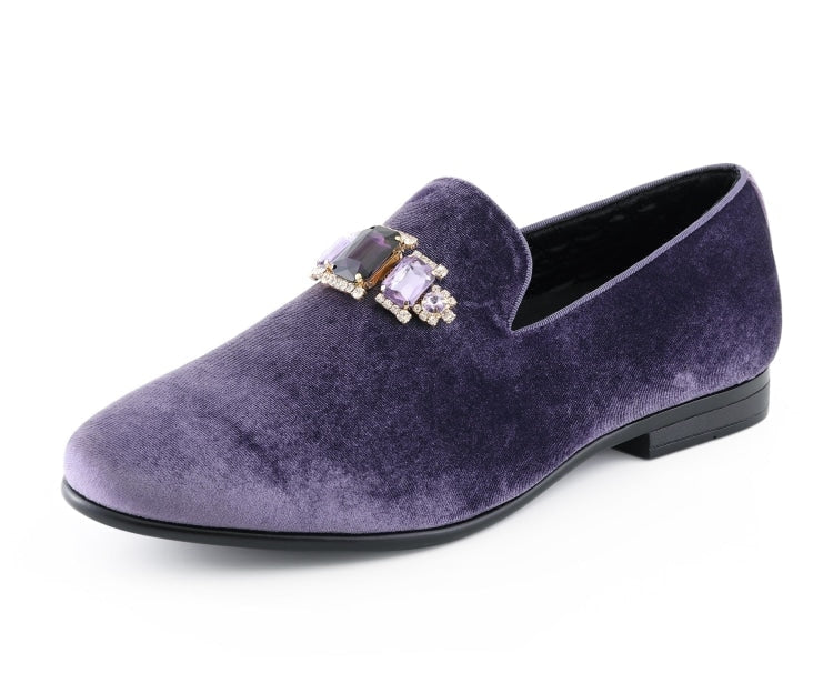 Amali Fabio lavender loafers main