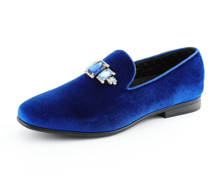 Amali Fabio royal blue loafers main