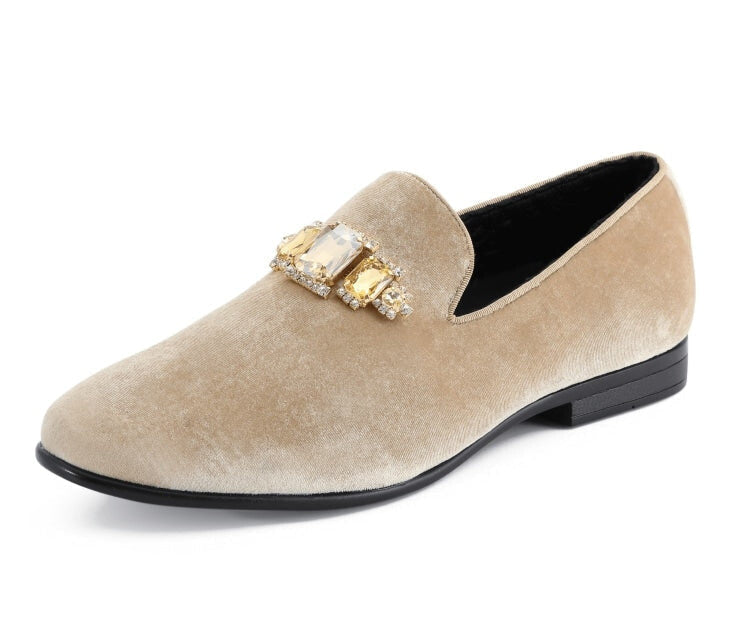 Amali Fabio taupe loafers main