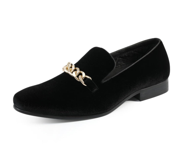 
                      
                        Amali Fay black velvet loafers main
                      
                    