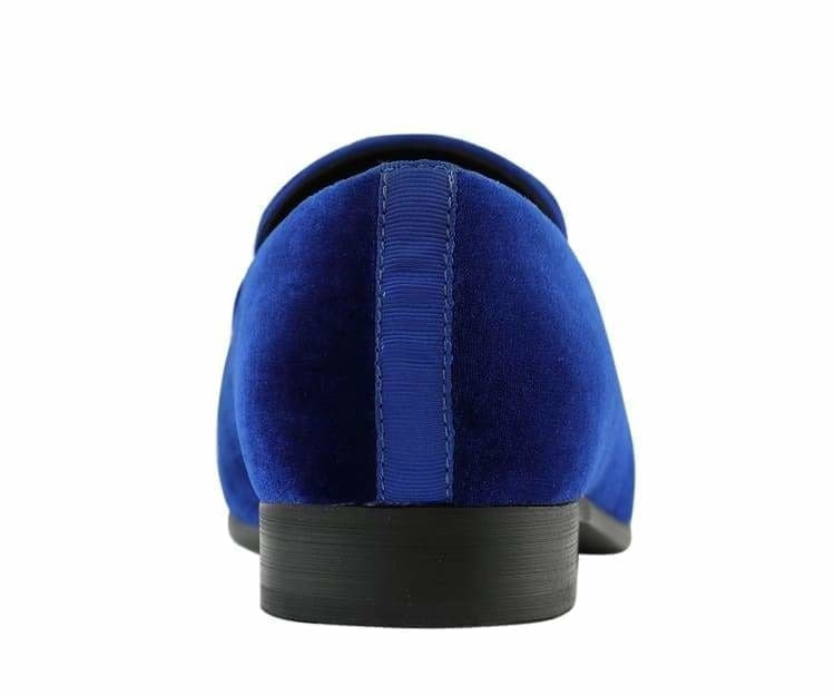 
                      
                        Amali Fay royal blue velvet loafers back
                      
                    