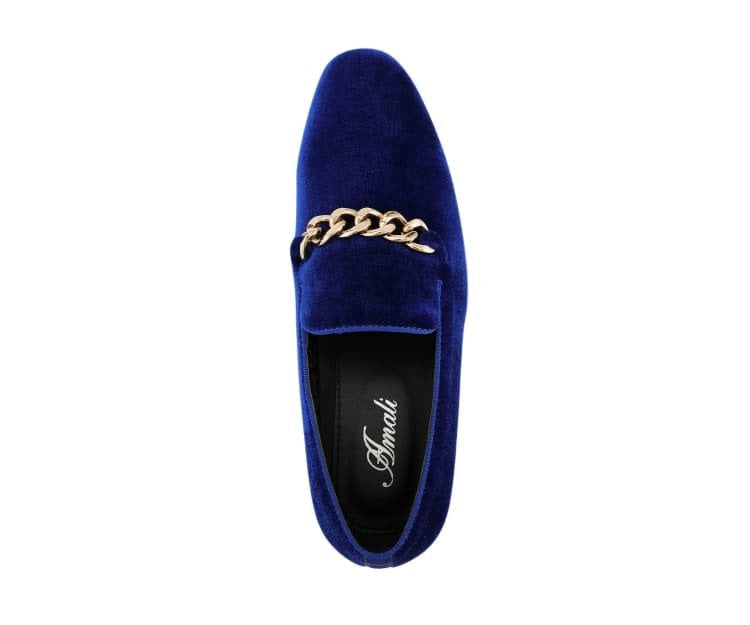 
                      
                        Amali Fay royal blue velvet loafers top
                      
                    