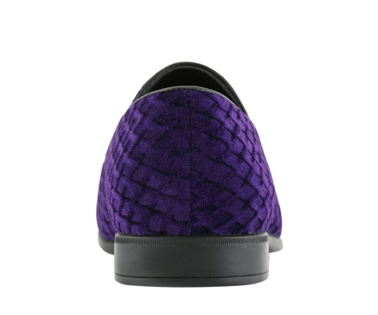 
                      
                        Amali Felix purple velvet loafer back
                      
                    