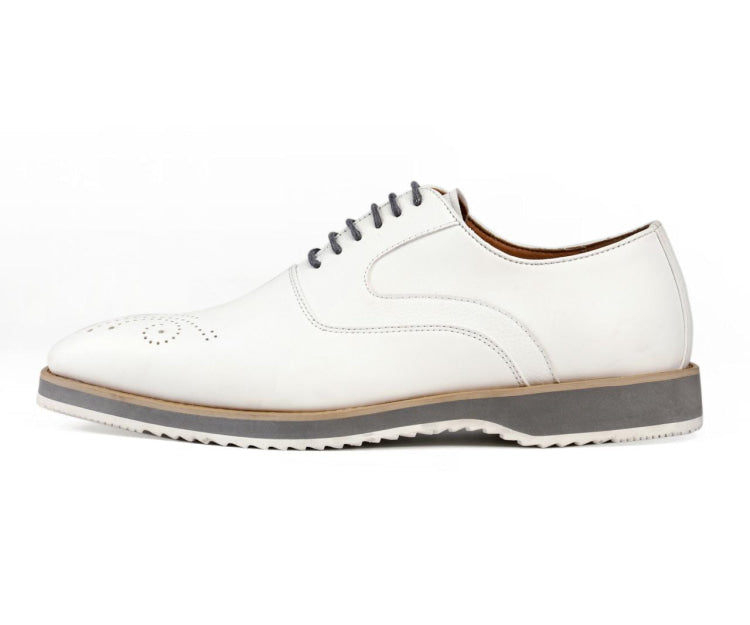 Amali Gideon white oxford sneakers side