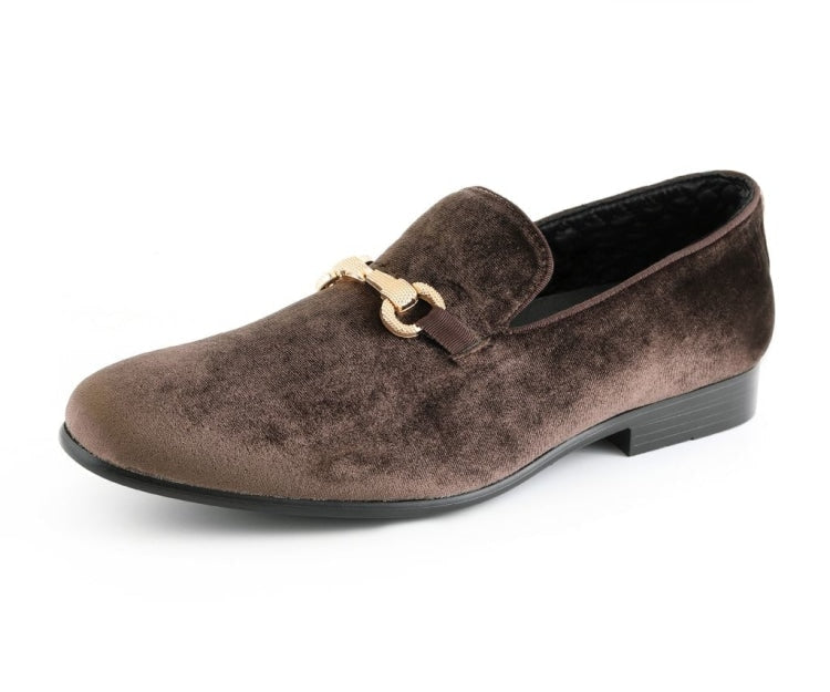 Amali Harrison brown horsebit loafers​ main