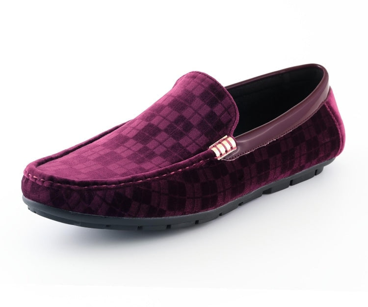 Amali Jace burgundy driving shoes main