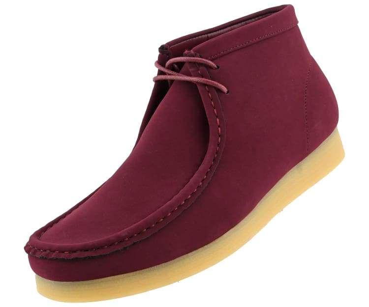 
                      
                        Amali Jason2 burgundy chukka boots angled
                      
                    