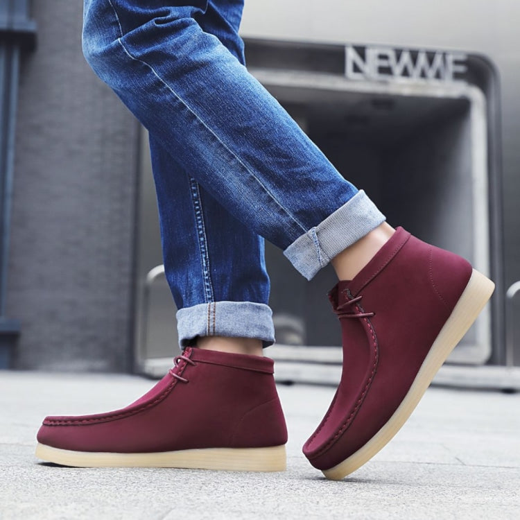 Amali Jason2 burgundy chukka boots life