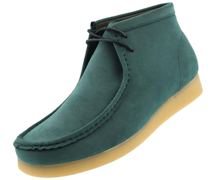 Amali Jason2 green chukka boots angled