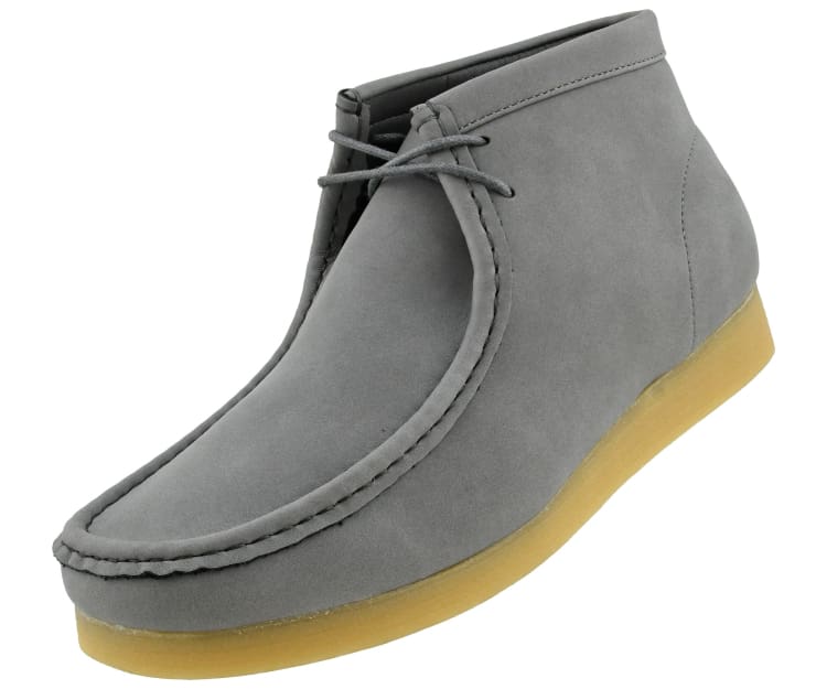 Amali Jason2 grey chukka boots angled